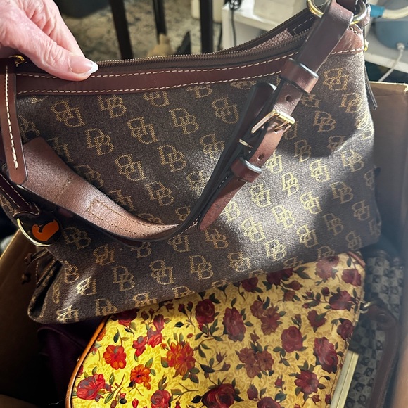 Dooney & Bourke Monogram Brown Shoulder Bag - Picture 11 of 13